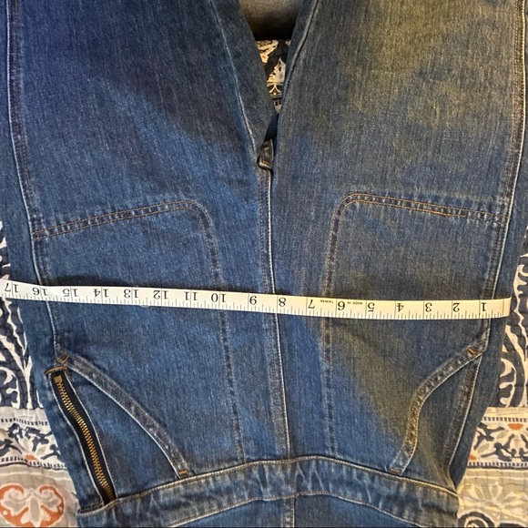 Rare! Madewell Jean Flare overalls NWOT Sz Small - Picture 5 of 10